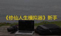 《修仙人生模拟器》新手保姆级开荒攻略